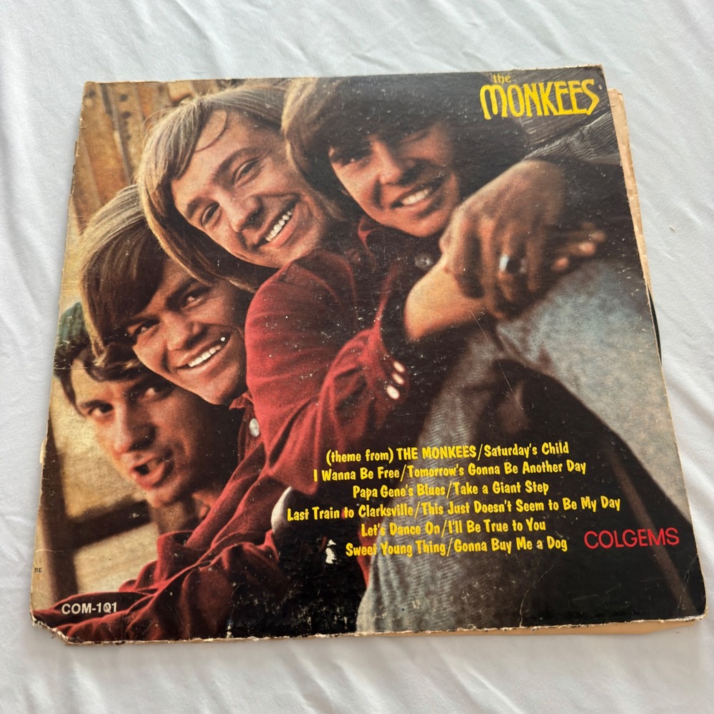 The Monkees Self-Titled Debut Vinyl LP Mono 1966 Colgems COM-101 First Pressing